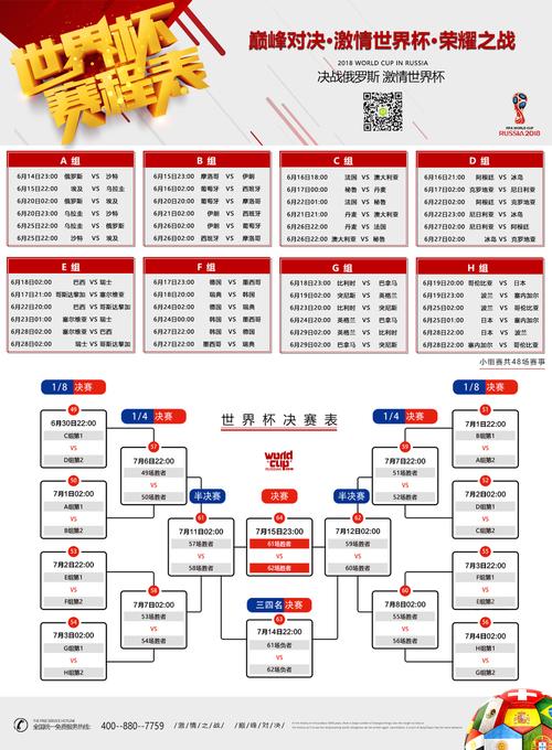 世界杯赛程表2018