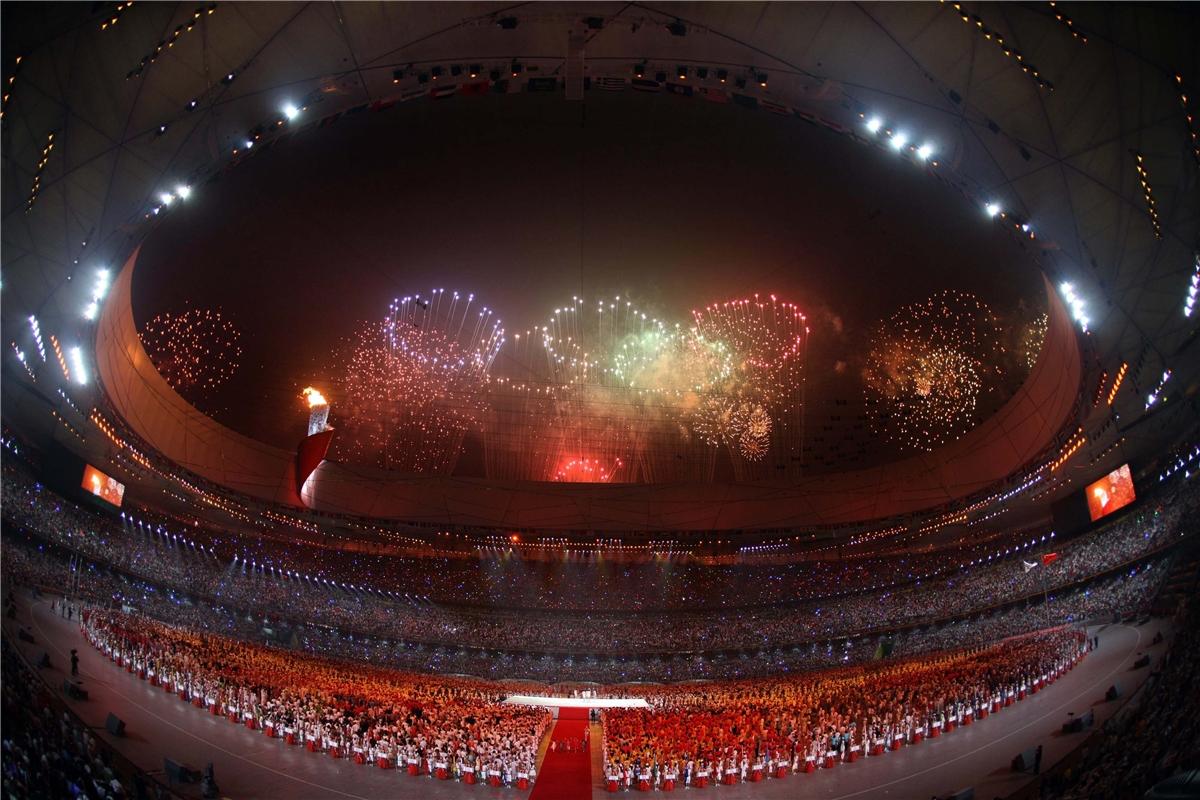 中央电视台直播奥运开幕式